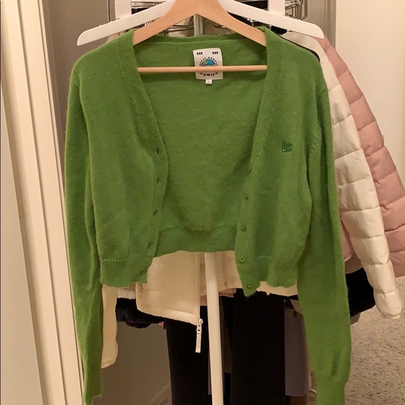 UNIF green crop cardigan - Picture 4 of 7